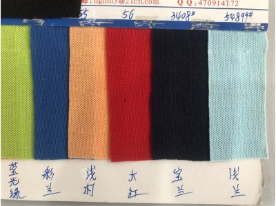 DG-TL 00448# 21支 T/C 雙珠地 35%棉 240g 正面照